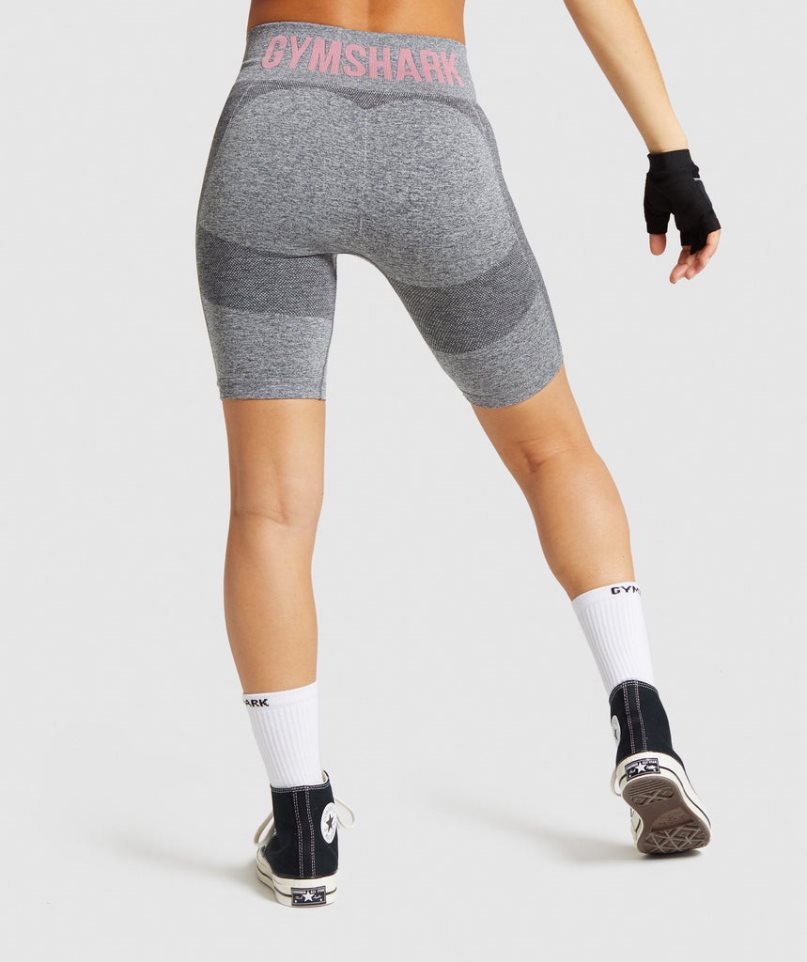 Women's Gymshark Flex Cycling Shorts Grey | CA 6NA083